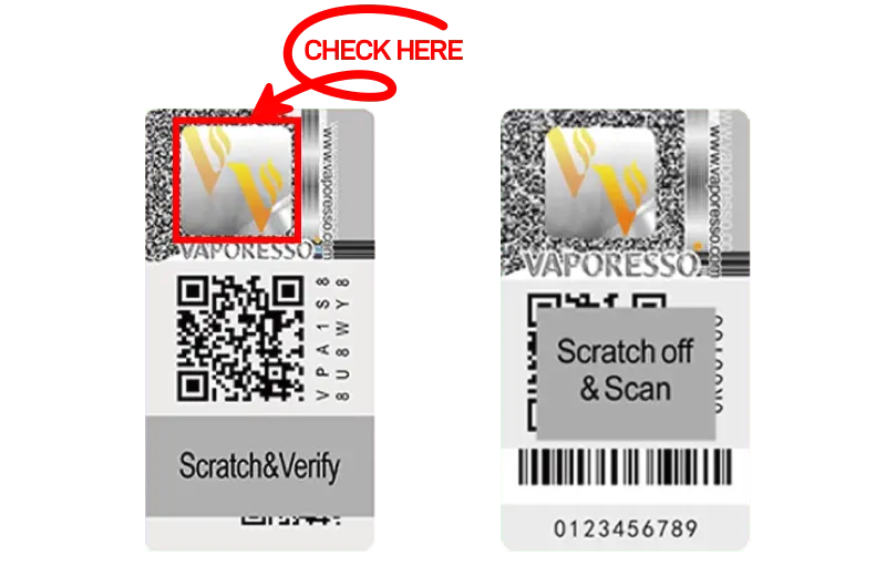 vape authenticity QR code, scanning QR code on vape product, genuine vape product verification - Product Authenticating » Vaporesso