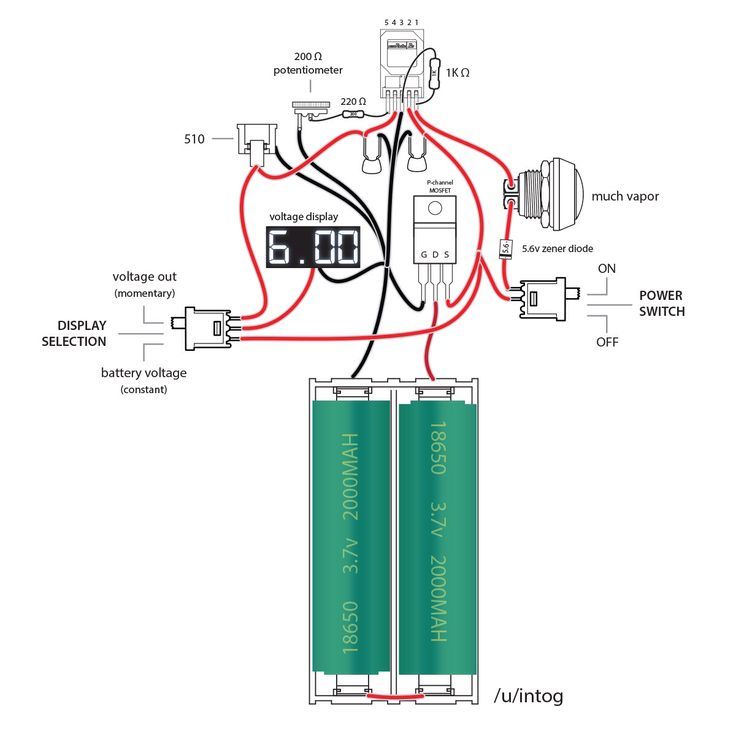 Vape engineering diagram, reliable vape internal components, precision engineered vape schematic - vape diagram/project