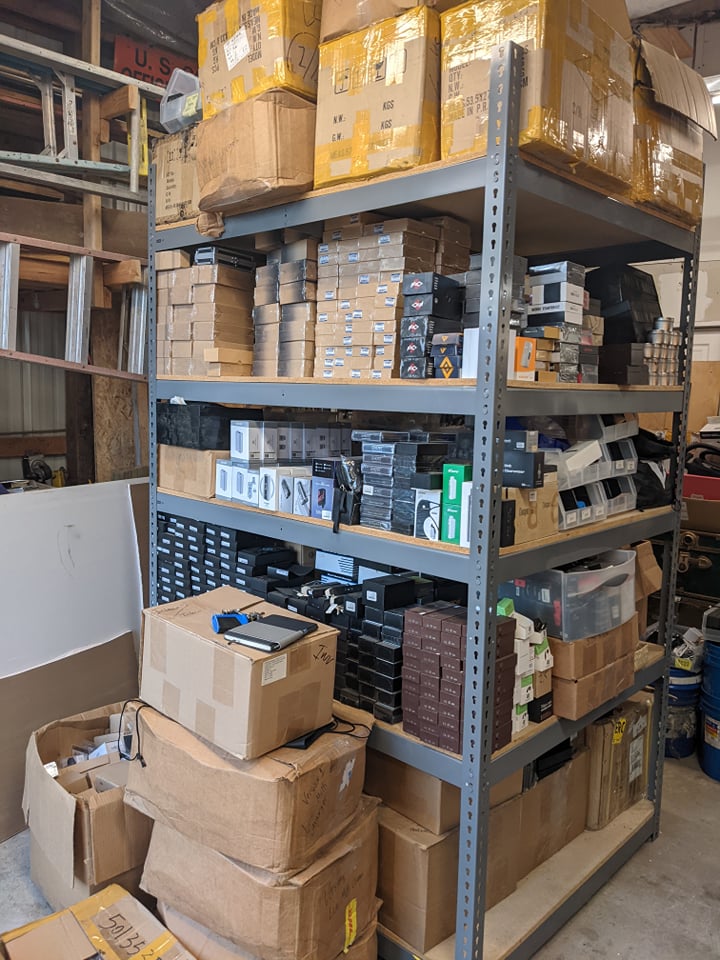 old dusty vape on shelf, fresh new vape product in warehouse, fast moving online inventory - Bought a small warehouse of old-new in box vapes. Lots of ...