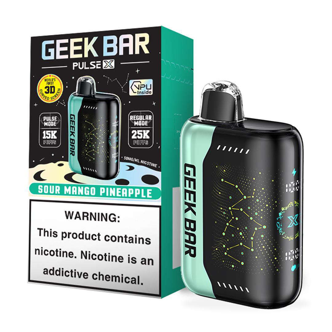 Geek Bar Pulse X 25000 vs IGET ONE 12000 disposable vape comparison, side by side, studio shot, clear background - Geek Bar Pulse X 25K Disposable Pod | Premium E-Liquid - Eciggity