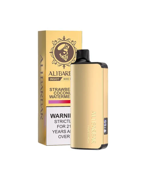 Alibarbar INGOT 9000 review,most luxurious vape,vape Australia,metallic vape design,disposable vape battery
