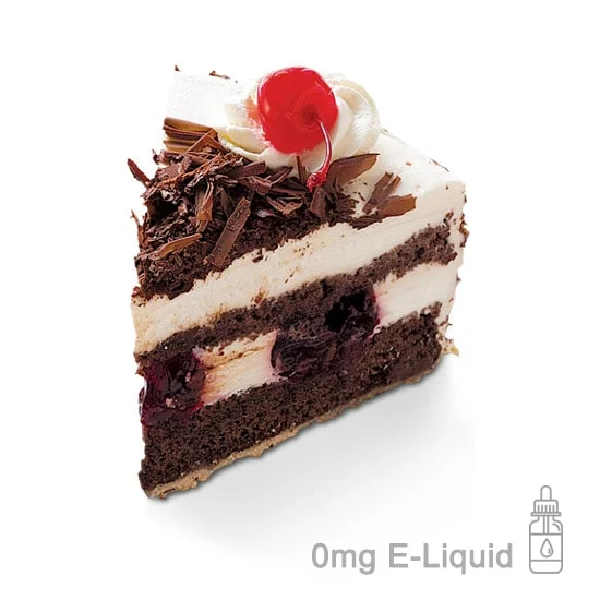 Black Forest vape flavour, chocolate cherry e-liquid, dessert vape concept, rich decadent vape - Black Forest Gateau E-Liquid - My E-Liquid Supplies