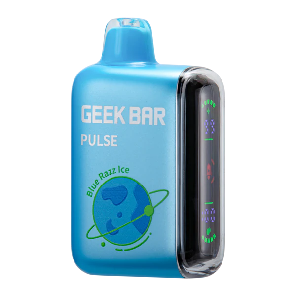 Blue Razz Ice vape flavor, sweet blueberry raspberry vape, fruity disposable vape, UMIN Geek Bar fruity - Blue Razz Ice Geek Bar Pulse Vape