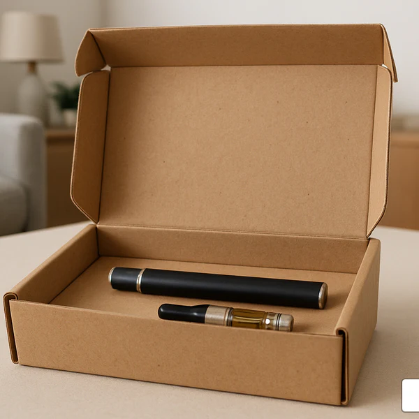 discreet plain package delivery, unmarked shipping box doorstep, private online vape order - Keep Calm and Vape On with THC Vape Discreet Packaging – Aventus8