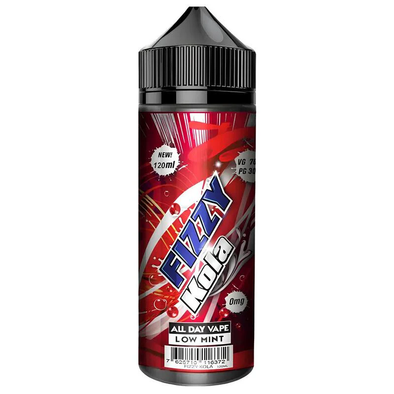 UMIN SLICK PLUS Cola vape, fizzy cola e-liquid, cola flavored disposable vape, vape with fizz sensation, carbonated drink vape - FIZZY Kola - E-liquid 100ml