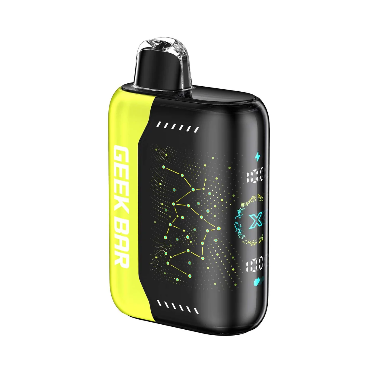 UMIN Geek Bar Pulse X 3D curved display close-up, vape screen battery e-liquid levels, innovative vape screen - Geek Bar Pulse X 25k - Starting at <img src=