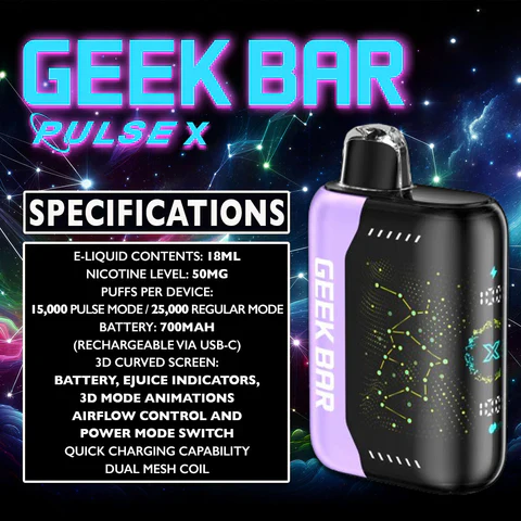 Disposable vape model comparison chart, UMIN Geek Bar Pulse X Slick Plus Alibarbar Ingot comparison, high puff vape selection guide - Geek Bar Pulse versus Geek Bar Pulse X