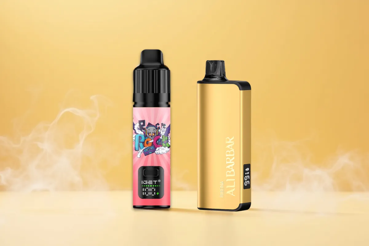 IGET disposable vape vs pod system comparison, IGET BAR PLUS S3 Pod reusable, cost-effective vape solution - Compare IGET Bar S3 vs ALIBARBAR: Disposable vs Pod-Style