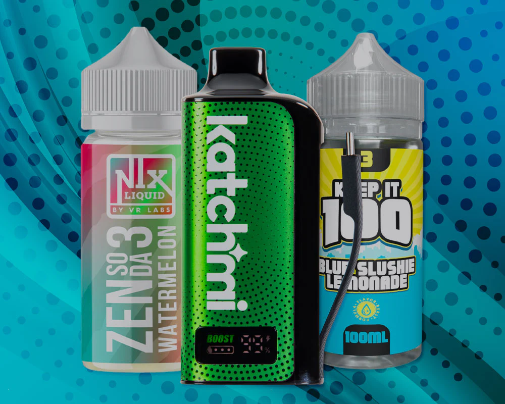 vape flavor variety, assorted e-liquid bottles, colorful disposable vapes, wide range vape flavors - Nixodine