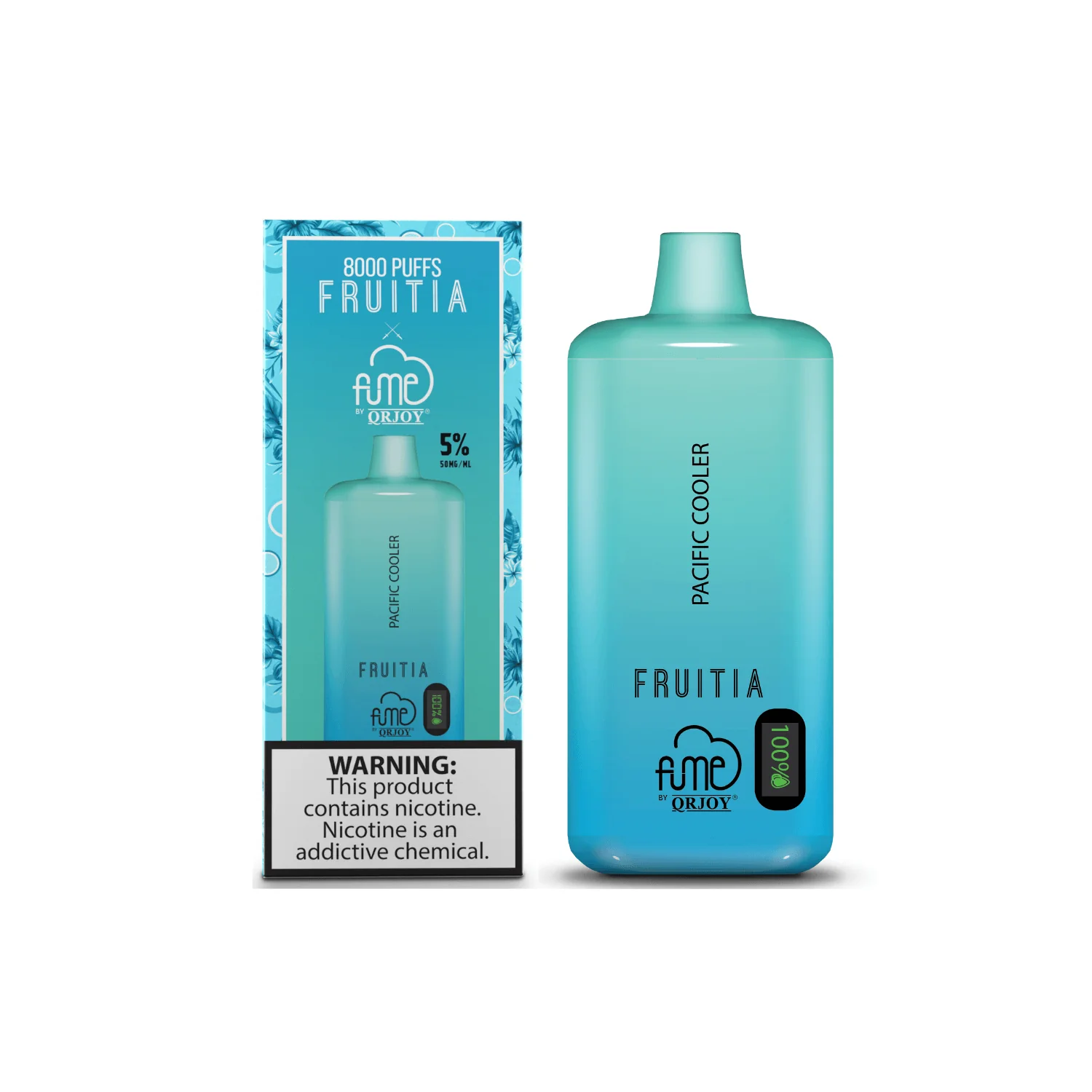 fruity ice vape flavors Australia, tropical fruit menthol vape, vape flavors with cooling effect, Australian vape palate - Pacific Cooler | FRUITIA x Fume Vapor | Fresh Farms E-Liquid