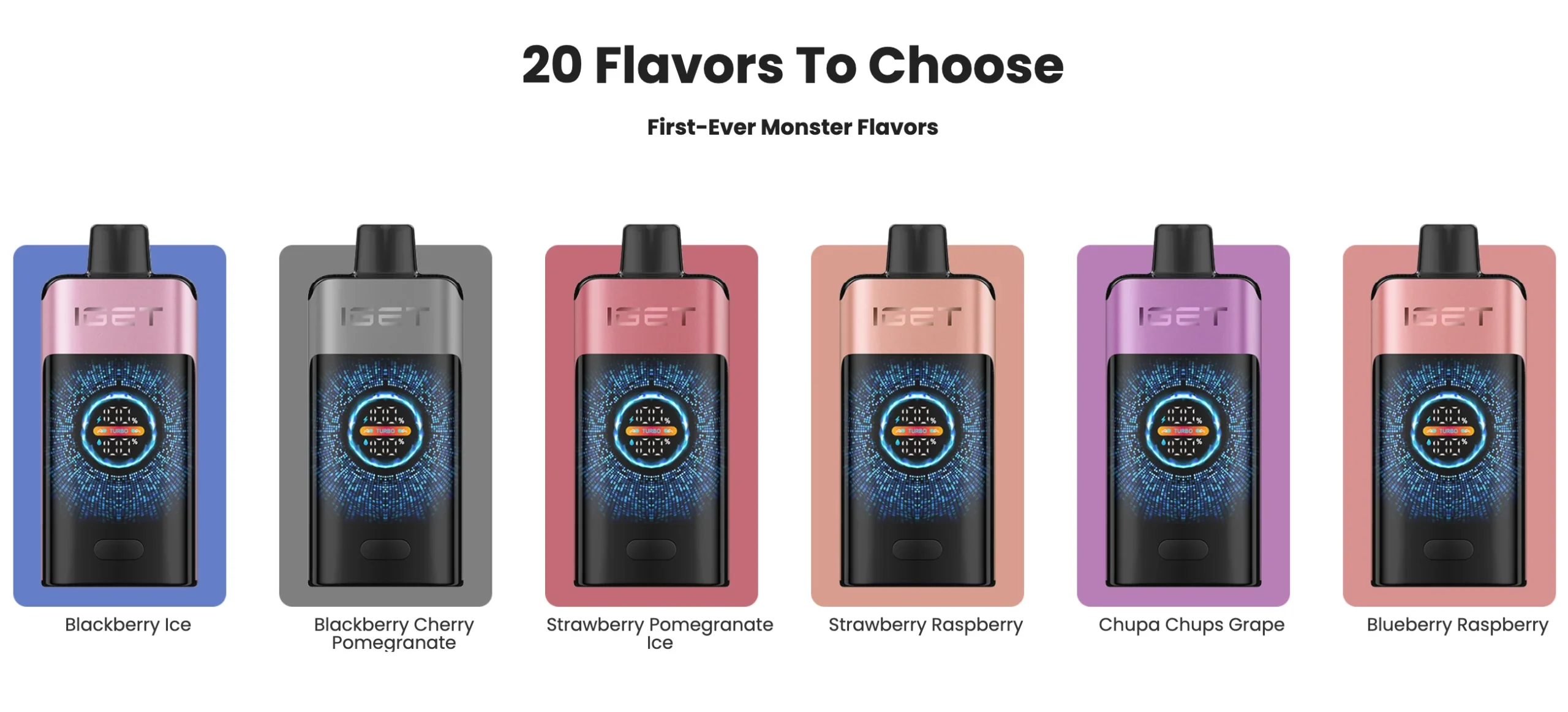 IGET One vape energy drink flavor, IGET One vape candy flavor, vape flavors Monster Chupa Chups - IGET ONE – IgetIndia