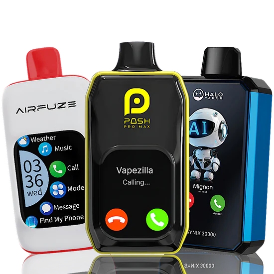 smart vape with screen, advanced disposable vape LED display, modern vaping technology, e-cigarette screen - Smart Vapes with Phone Connectivity | Advanced Features