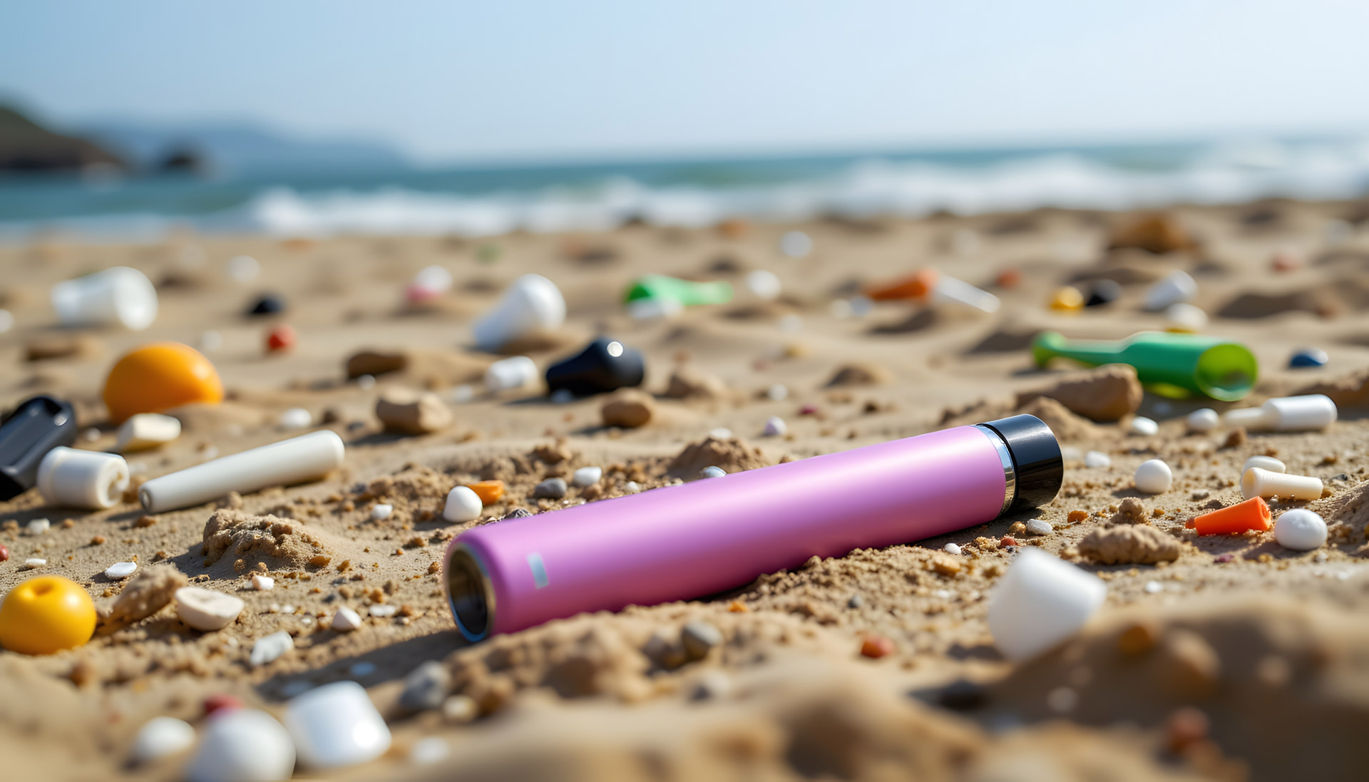 Disposable vape battery hazard, proper vape disposal beach - Single-use vape ban takes effect across UK from 1 June