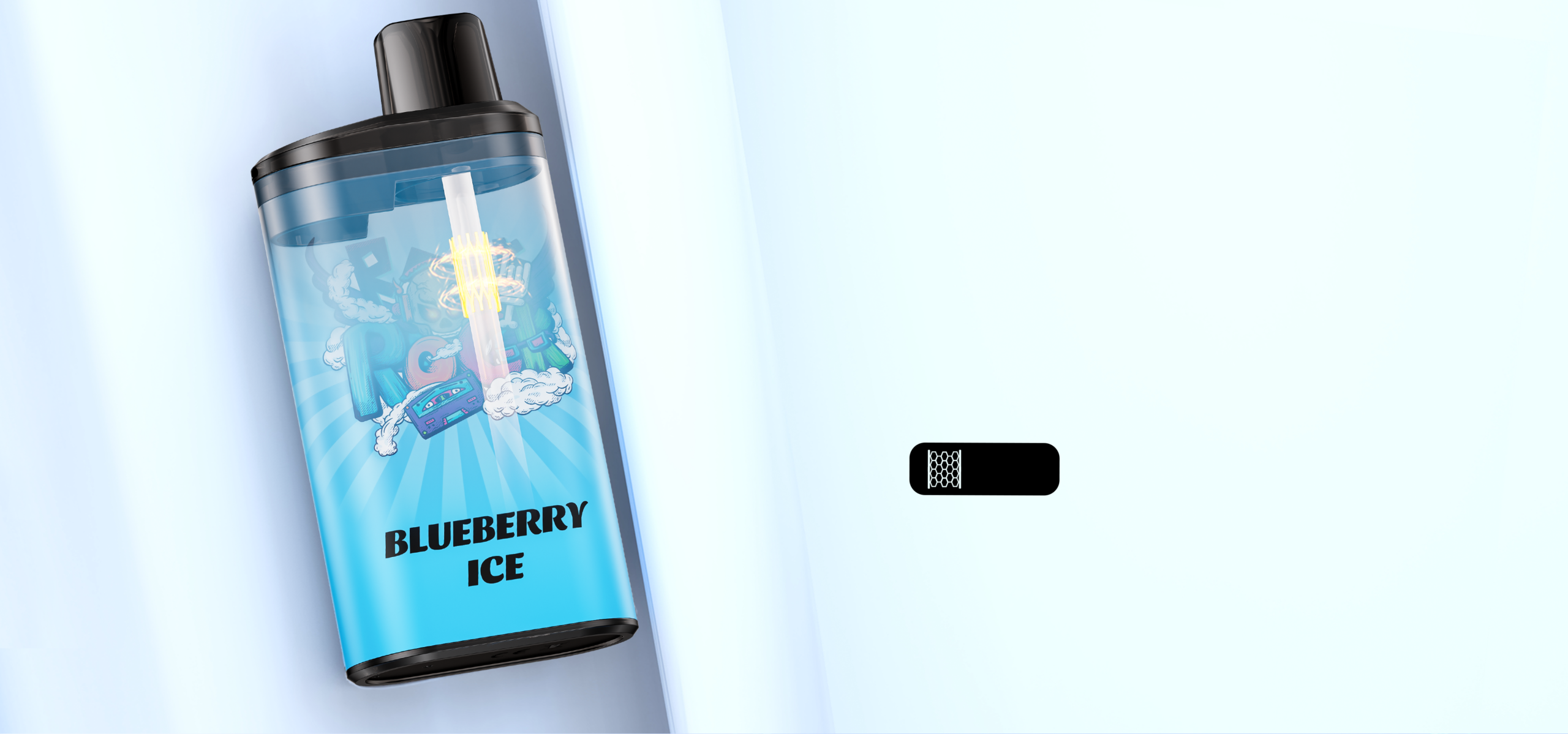 IGET BAR PRO vape close up rugged texture, IGET BAR PRO ergonomic mouthpiece design - IGET BAR PRO