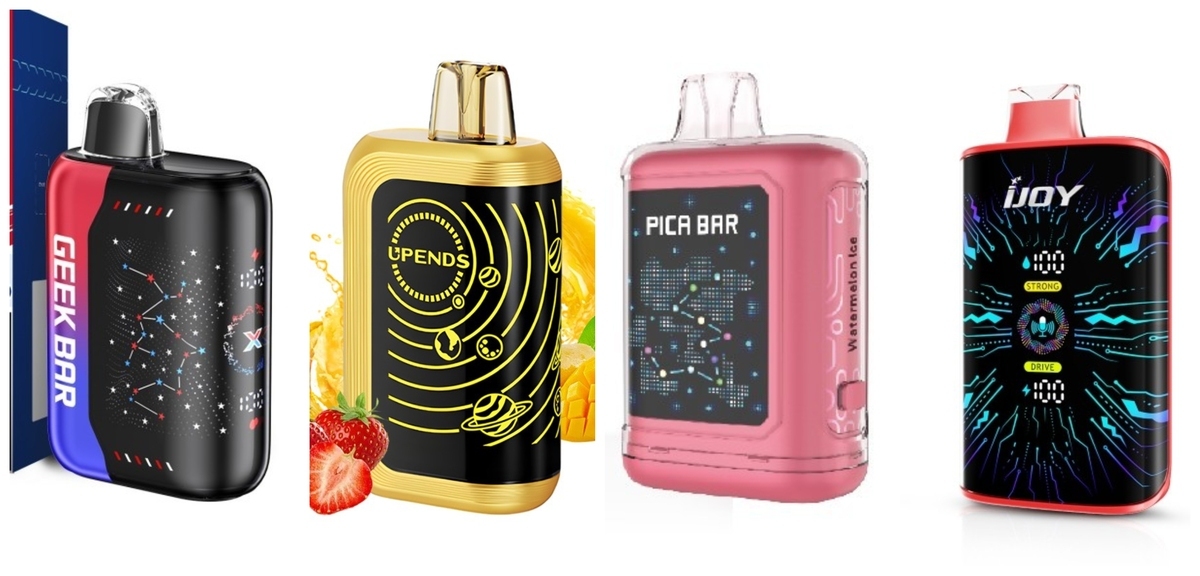 evolution of vape screens, blinking light vape vs 3D curved screen, historical vs modern vape display - 2FIRSTS | The Rise of 3D Curved Screen E-cigarette Products