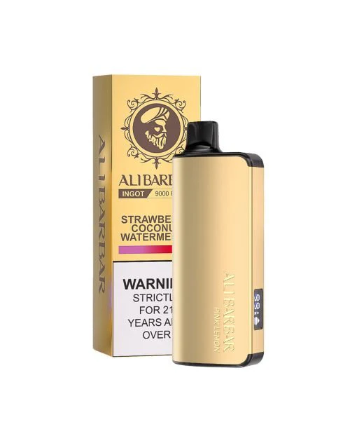 Alibarbar Ingot 9000 22mL e-liquid capacity, 2350mAh disposable vape battery, high capacity vape comparison graphic - Alibarbar Ingot 9000 Puffs Disposable Vape Wholesale – Vapz Vape ...