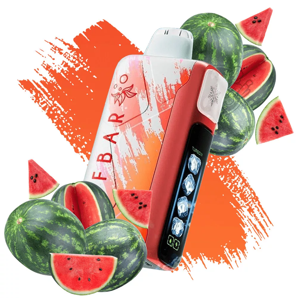 watermelon ice vape flavor, disposable vape watermelon, vape with ice and watermelon slices - ELF BAR Ice King 40000 - Watermelon Ice 5% Nicotine Disposable Vape