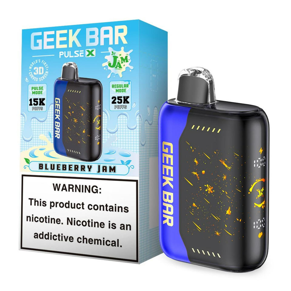 UMIN Geek Bar Pulse X 25000 vape, 3D curved display vape, advanced vape technology, high capacity vape - Buy Geek Vape Pulse X Disposable (25000 Puffs) Online