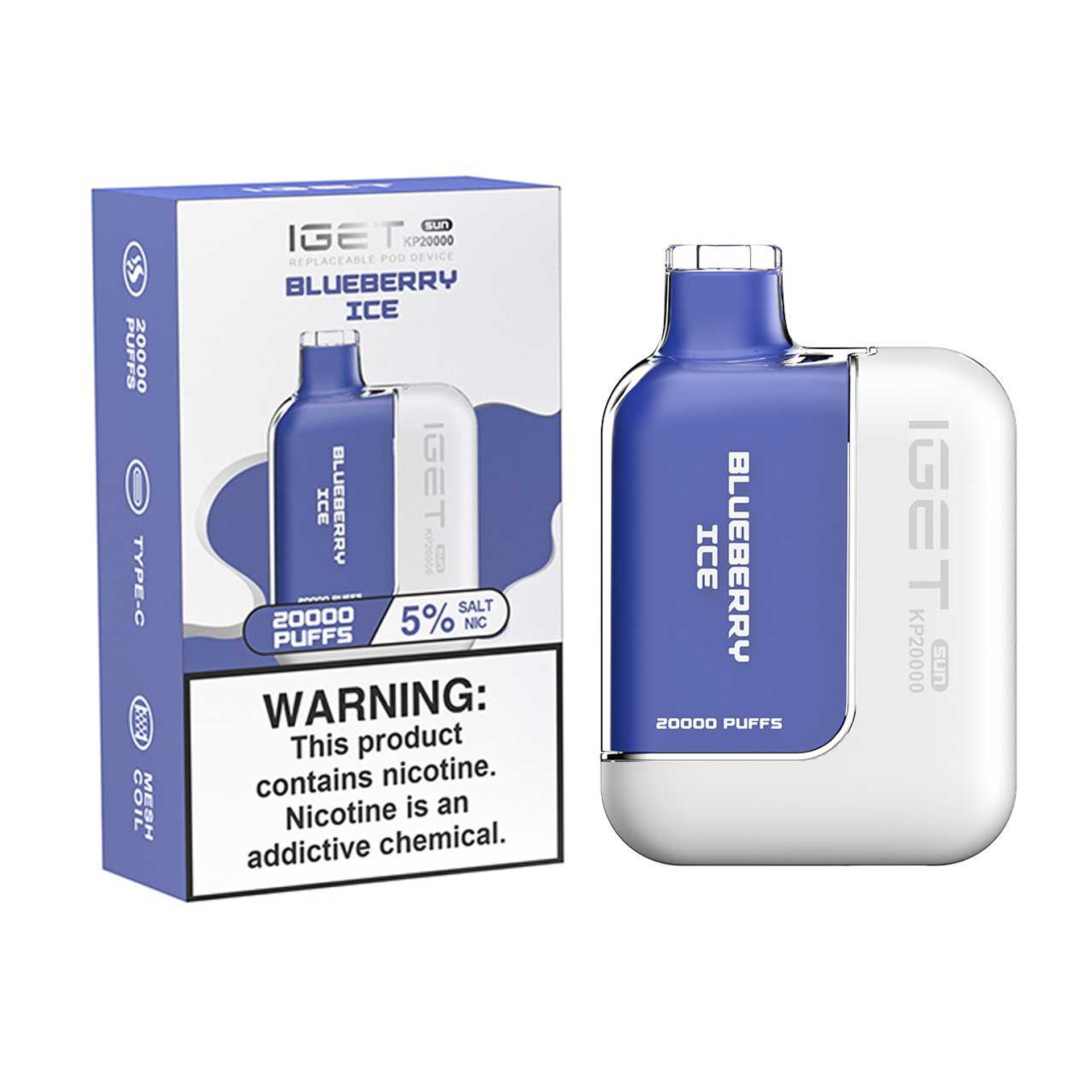 IGET - IGET Sun KP20000 Replaceable Disposable Device (20k Puffs)