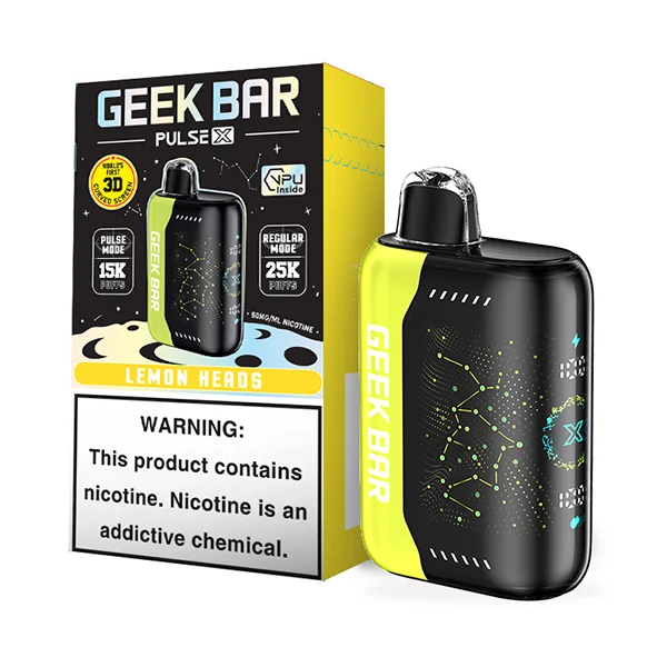 Umin Pulse X 25000 Puffs capacity, long-lasting disposable vape comparison, vape device longevity measurement - Shop Lemon Heads Geek Bar Pulse X 25000 Puffs Vape Flavor