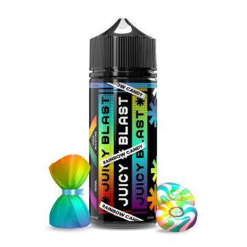 rainbow candy vape flavor, nostalgic sweet e-liquid, colorful childhood candy vape, Alibarbar rainbow candy - Rainbow Candy 70/30 Vape Juice | Juicy Blast |