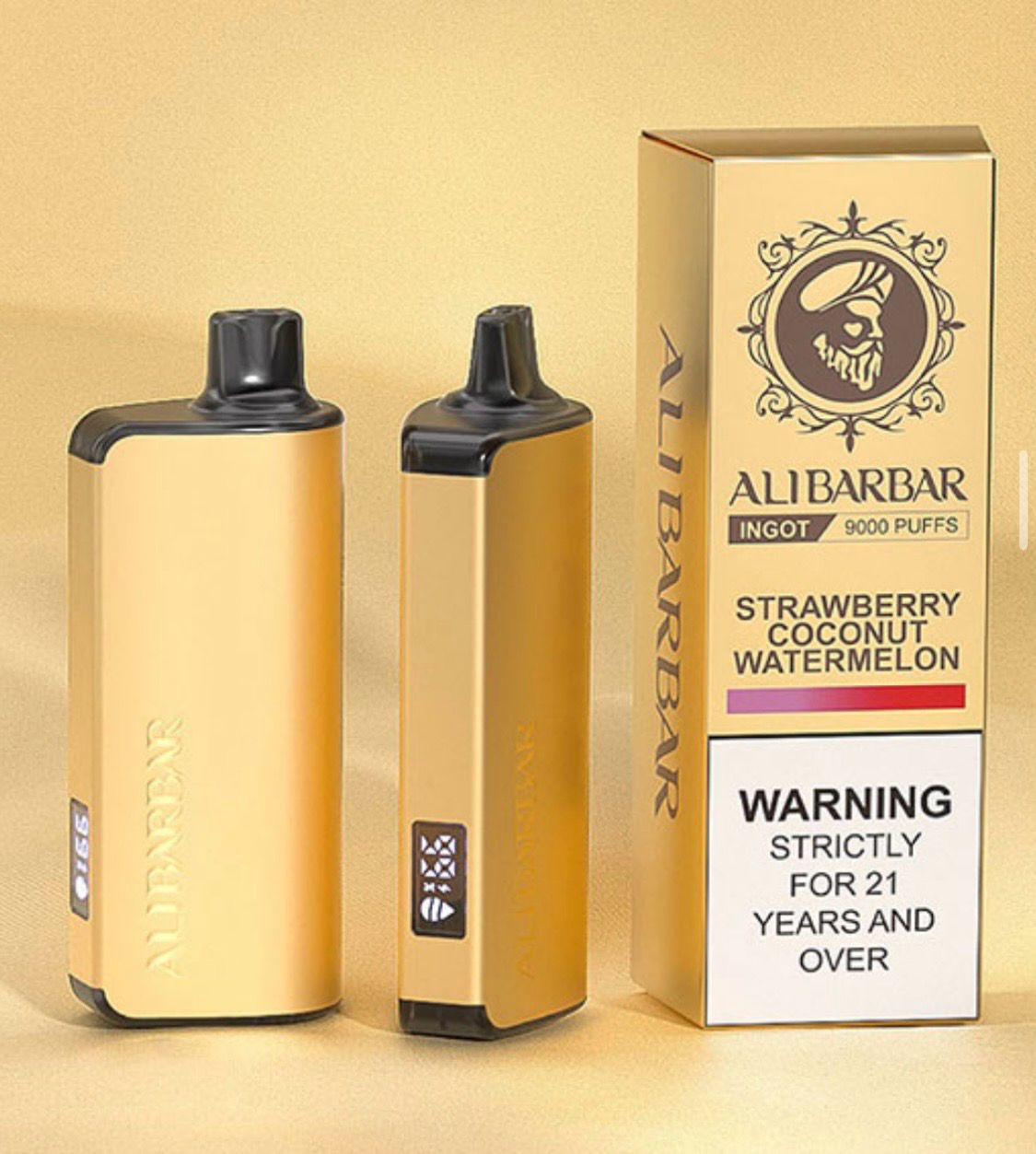 Alibarbar INGOT 9000 Type-C fast charging, USB-C disposable vape, fast charging vape port - Packaging And Box ALIBARBAR INGOT Blackberry Ice 9000 Puffs ...