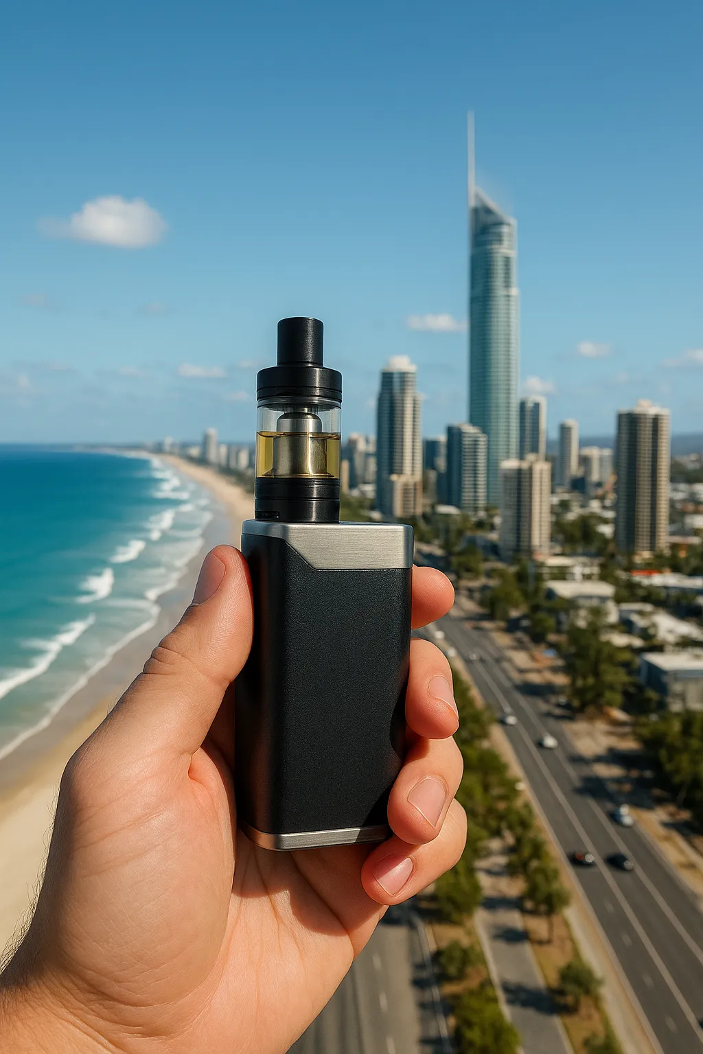 lightweight vape Australia summer beach, portable vape sunny outdoor - IGET One Vape: Australia