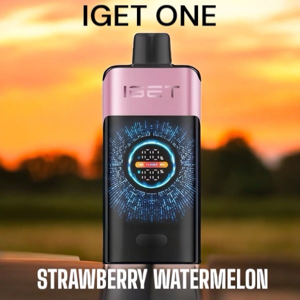 iGet Moon K5000 disposable vape, strawberry watermelon vape, smooth vape device - IGET Moon K5000 - Strawberry Watermelon
