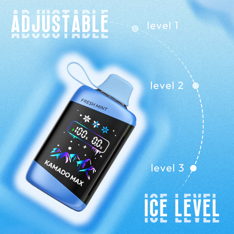 Vape cooling intensity brain freeze, ice vape comparison chart, adjustable cooling vape illustration - The Secret Behind Ice Control Vape – ZOFO