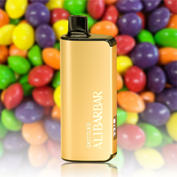 Umin 10000 Black Forest disposable vape, Alibarbar Ingot Skittles disposable vape, dessert vape flavor comparison - ALIBARBAR INGOT 9000 Puffs Skittles | VAPE WAREHOUSE