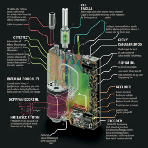vaping reservoir concept, disposable vape internal components diagram, large e-liquid tank rechargeable vape - Anatomy of a Vape - Cloudz Vape
