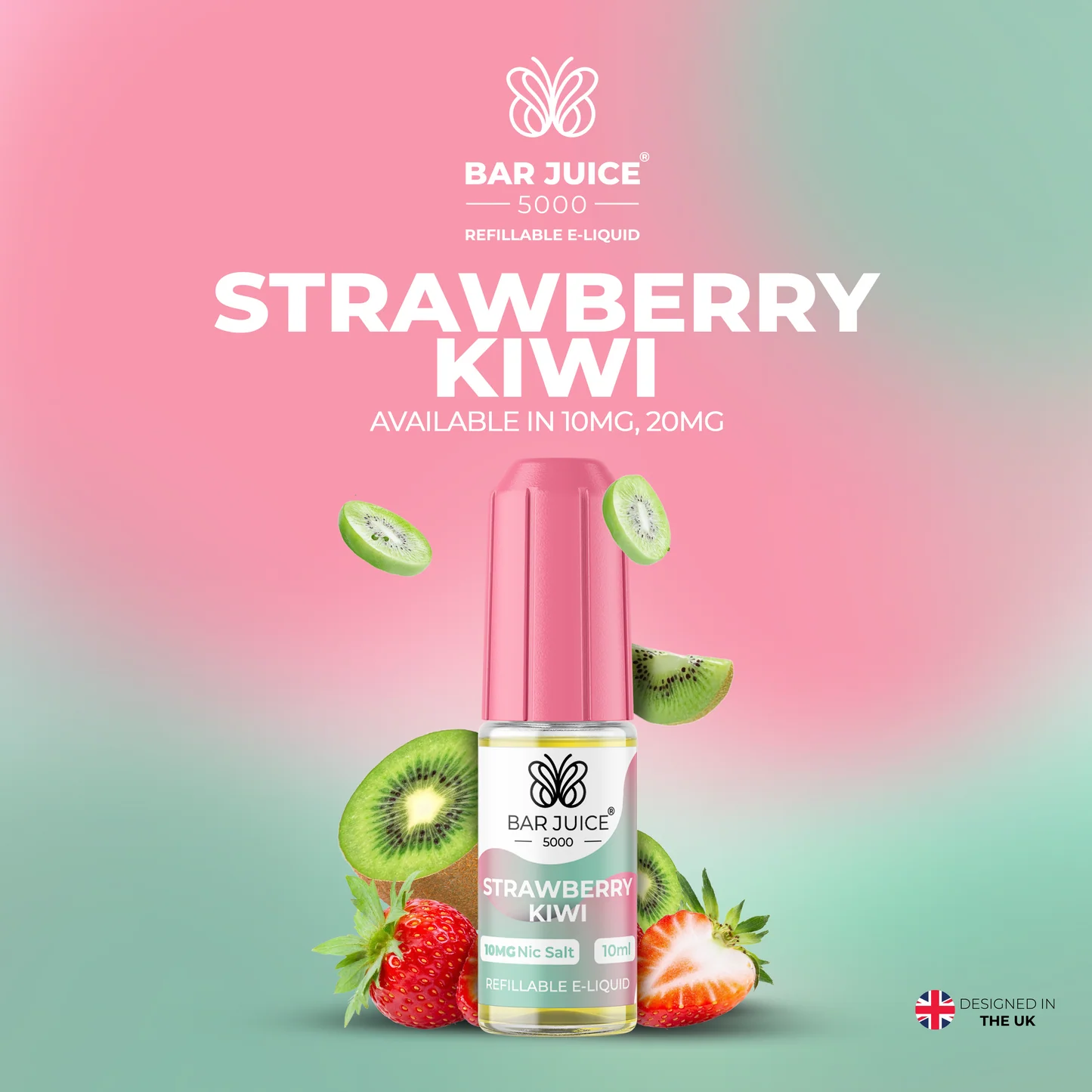 Strawberry Kiwi vape flavor, strawberry and kiwi fruit, balanced fruit blend vape - Strawberry Kiwi Nic Salt E-Liquid | Vape Juice by Bar Juice – BAR ...