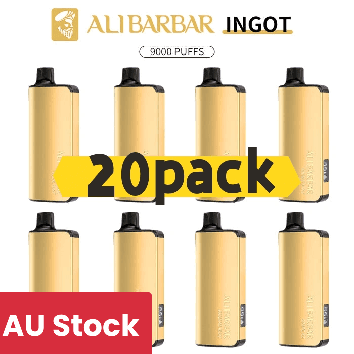 Alibarbar INGOT 9000 puffs vape, luxury disposable vape, sleek metallic vape design - Ingot 9000 Puffs ALIBARBAR INGOT – 20 PACK – 9000 PUFFS - Vape ...