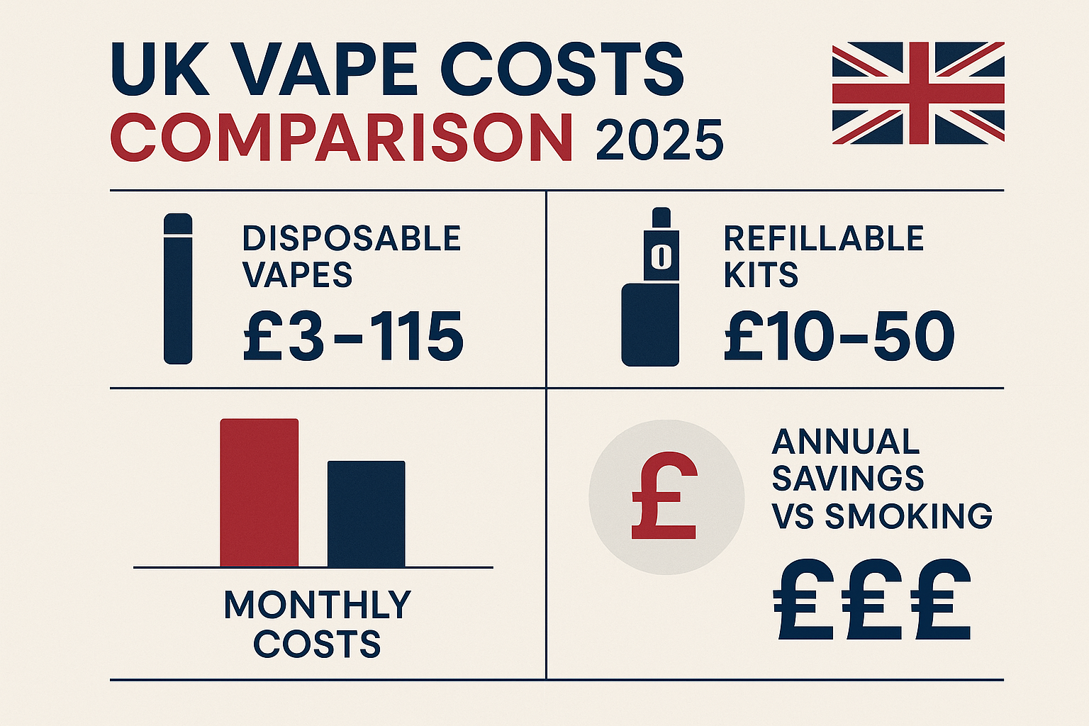 vape cost comparison savings, disposable vape vs pod system budget, long term vape cost - How Much Does A Vape Cost UK 2025? Complete Price Guide & Savings ...