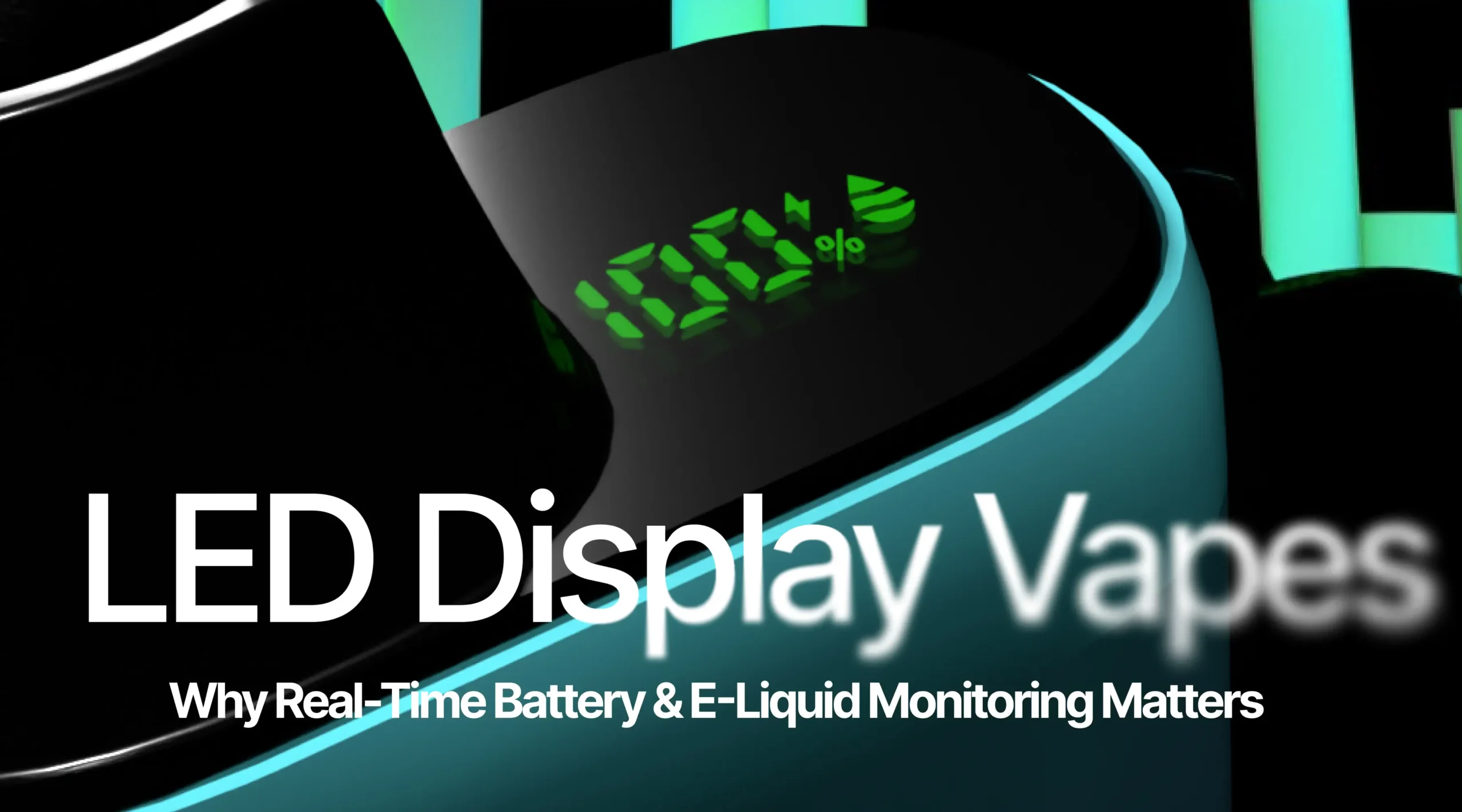 vape vague LED indicator vs clear screen display, battery e-liquid visibility comparison - LED Display Vapes: Why Real-Time Battery & E-Liquid Monitoring ...