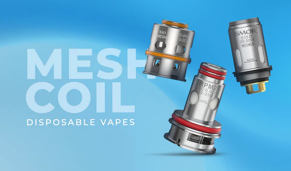 vape mesh coil close up, consistent flavor vape technology, advanced vaping coil, Umin 10000 coil system - Mesh Coil Disposable Vapes: Better Flavor and Performance