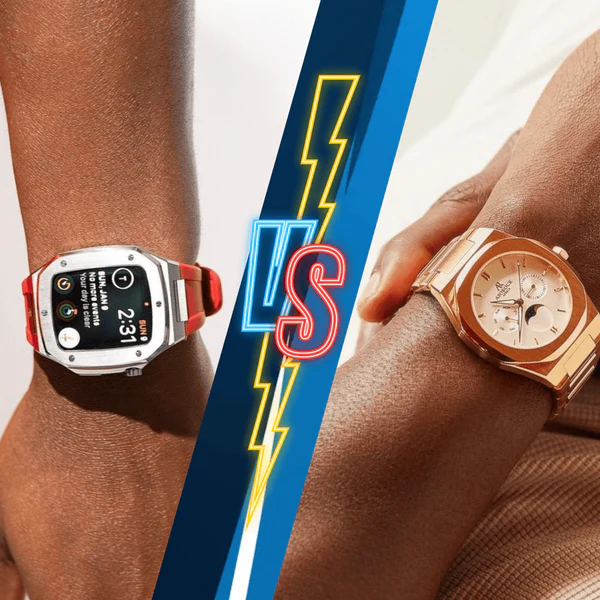 classic analog watch versus modern smartwatch comparison, disposable vape old vs new tech, smart device comparison - Smartwatch VS. Traditional Watches – ASOROCK WATCHES