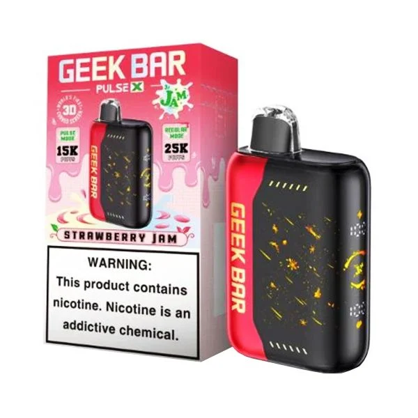 Umin Geek Bar Pulse X 25000 3D curved screen, vape with battery e-liquid display, smart disposable vape monitoring - Nicotine Content GEEK BAR PULSE X 25,000 PUFFS DISPOSABLE VAPE ...