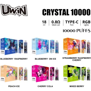 UMIN 10000 puffs disposable vape, long lasting vape device, endurance clean frost vape - Uwin Crystal 10000 Puffs 0% 2% 3% 5% Low Strength Bulk Buy ...