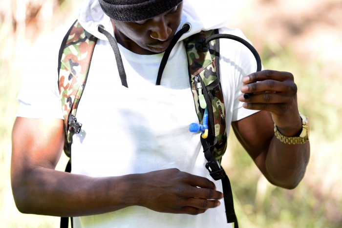 vape camping trip Blue Mountains, packing backpack vape options, outdoor lifestyle vape choices - Chug, Puff, Hike: Hydration Pack Has Vape Port