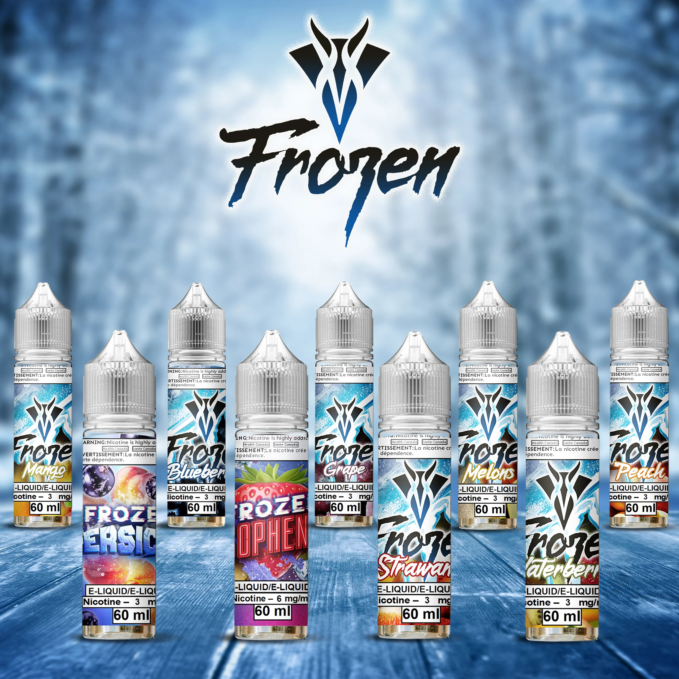 vape problems cold weather physics, frozen e-liquid vape, slow battery chemical reaction vape, vape condensation winter - Vaping Dream - Frozen (9 Flavors) – VanGo Vapes