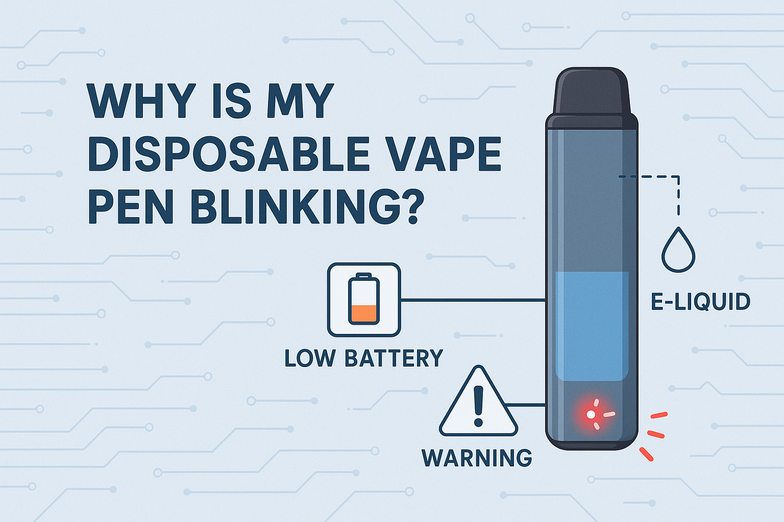frustrated vape user dead battery, disposable vape blinking light, vape guessing game - Why Is My Disposable Vape Pen Blinking? And How to Fix It