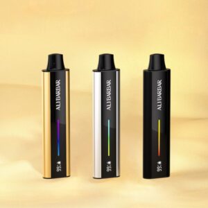 Alibarbar Umin vape comparison, luxury metallic vape vs matte minimalist vape, two contrasting vapes, style choice - Alibarbar 9000 Review: Australias 9000-Puff Disposable Vape
