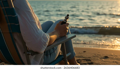 vaping on Bondi Beach sunset, person relaxing vape, Australian beach scene vape, lifestyle vaping - 4+ Hundred Vaping Beach Royalty-Free Images, Stock Photos ...