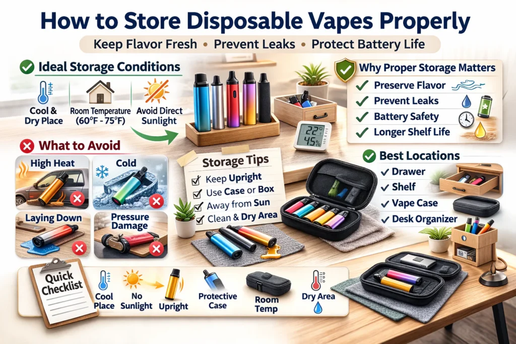 how to store disposable vapes
