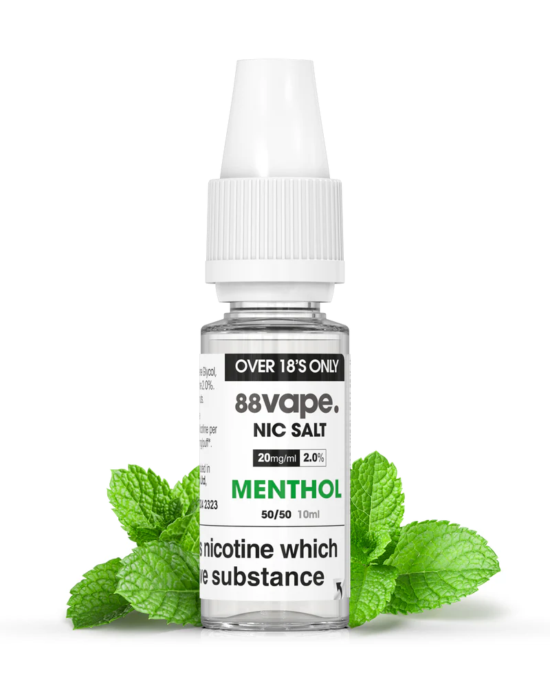 menthol nic salt transparant
