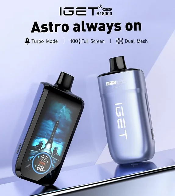 Iget - IGET ASTRO B18000 PUFFS | Best Price - House of Vapes India