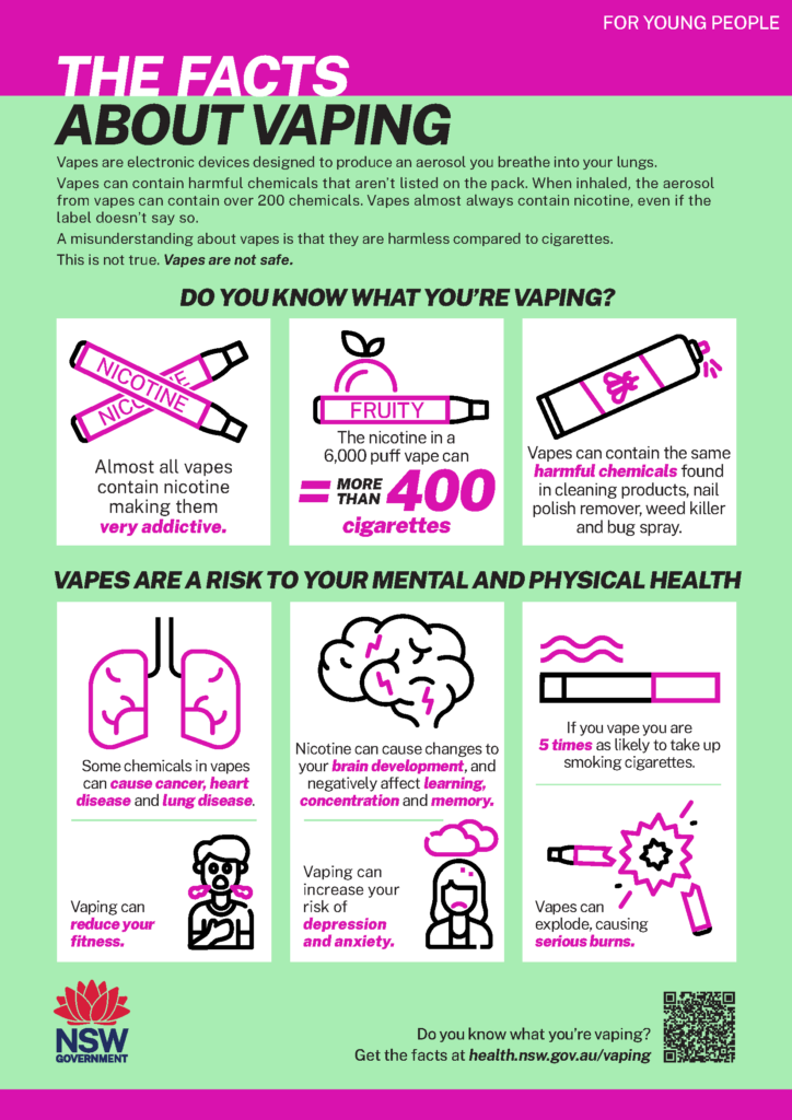 vaping factsheet young