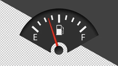 car dashboard fuel gauge empty, vape battery e-liquid indicator analogy - Car Dashboard Displaying Low Fuel and Battery Warning ...
